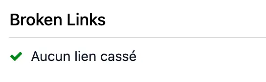 Interface odoo seo on page V19 verification liens cassés maillage